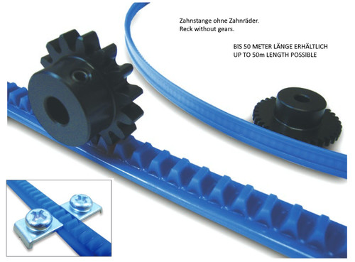 Flexible zahnstangen modul 8 - flexible,